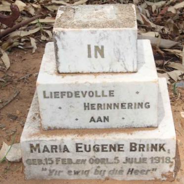BRINK Maria Eugene 1918-1918