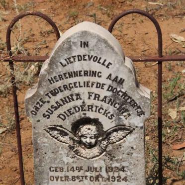 DIEDERICKS Susanna Francina 1924-1924