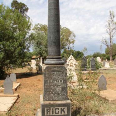 FICK Paul J. 1858-1918 :: FICK Aletta C. 1888-1918