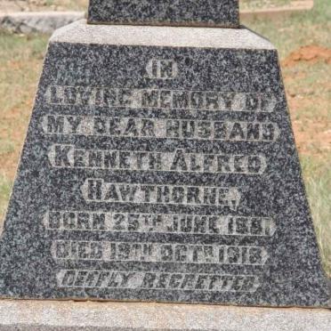 HAWTHORNE Kenneth Alfred 1881-1918