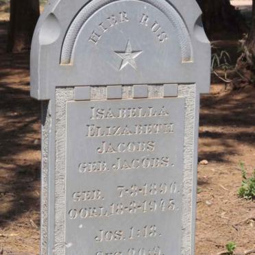 JACOBS Isabella Elizabeth nee JACOBS 1890-1945