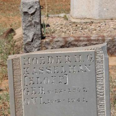 KASSELMAN M.G. nee ELOFF 1857-1941