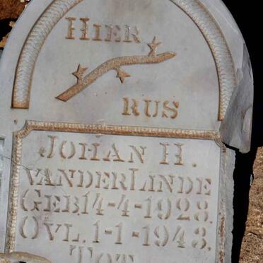 LINDE Johan H., van der 1928-1943