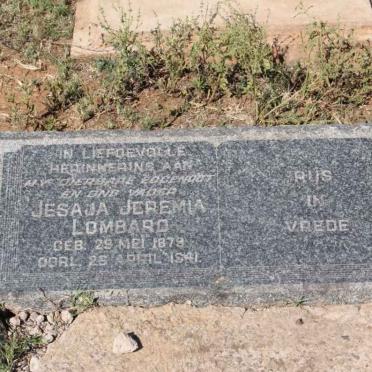 LOMBARD Jesaja Jeremia 1879-1941