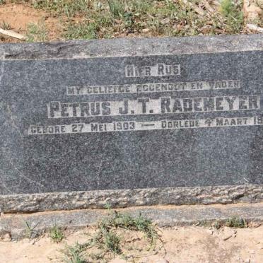 RADEMEYER Petrus J.T. 1903-1944