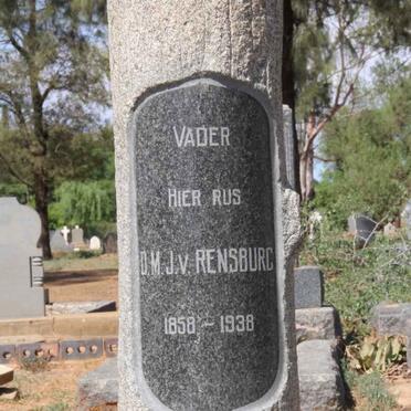 RENSBURG D.M., J van 1858-1938 &amp; A.B. du PLESSIS 1865-1943