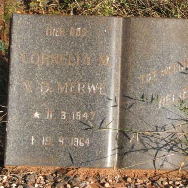 MERWE Cornelia M., van der 1947-1964