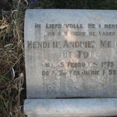 TOIT Hendrik Andries Meiring, du 1875-1959