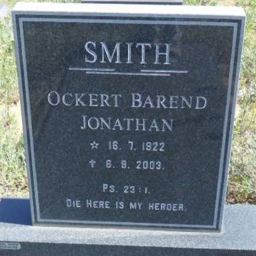 SMITH Ockert Barend Jonathan 1922-2003