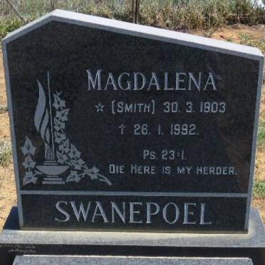 SWANEPOEL Magdalena nee SMITH 1903-1992