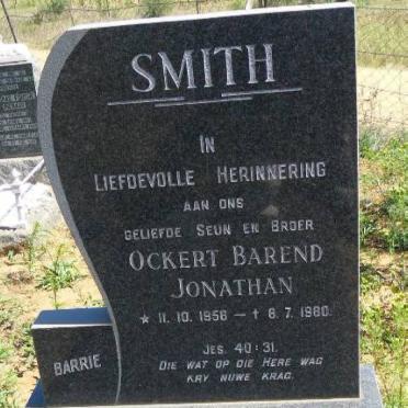 SMITH Ockert Barend Jonathan 1956-1980