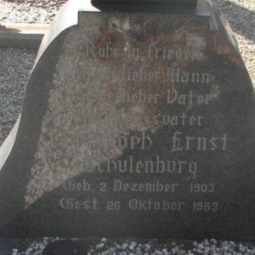SCHULENBURG Christoph Ernst 1903-1963