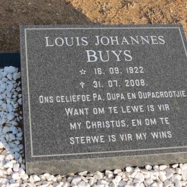 BUYS Louis Johannes 1922-2008