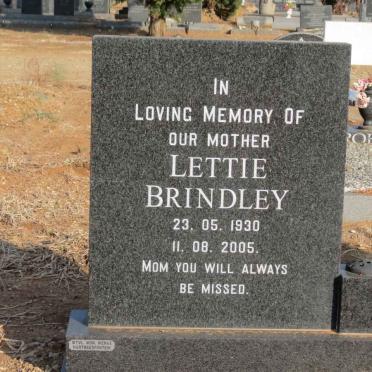 BRINDLEY Lettie 1930-2005