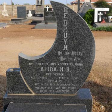 BRUYN Alida H.B., de nee VENTER, de 1912-1975