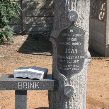BRINK Andries Petrus -1963 &amp; Joan SARGENT 1908-1967