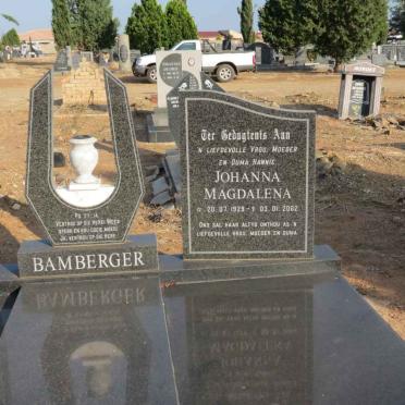 BAMBERGER Johanna Magdalena 1929-2002