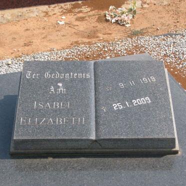 MEYER Isabel Elizabeth 1919-2009