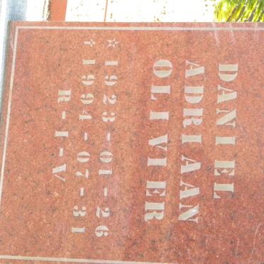 OLIVIER Daniel Adriaan 1923-1994