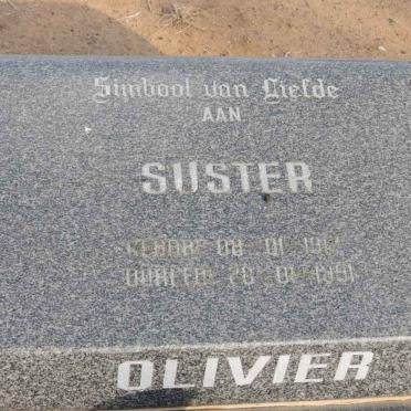 OLIVIER Suster 1914-1991