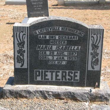PIETERSE Maria Isabella 1887-1959