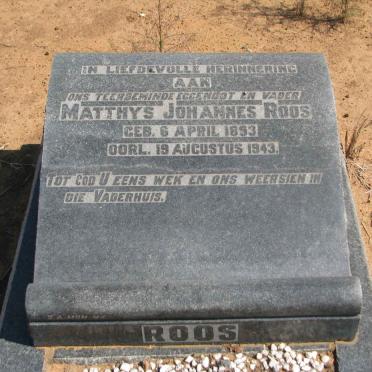 ROOS Matthys Johannes 1893-1943