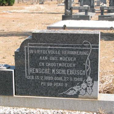 SCHLEBUSCH Rensche M. 1899-1968