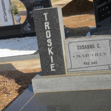 TROSKIE Susanna G. 1907-1971