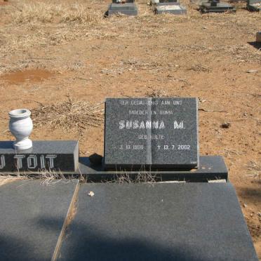TOIT Frederick H.W., du 1903-1986 &amp; Susanna M. NOLTE 1908-2002