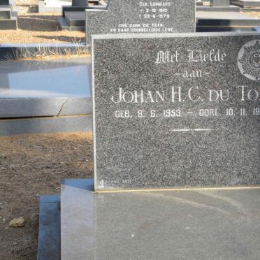 TOIT Johan H.C., du 1953-1972