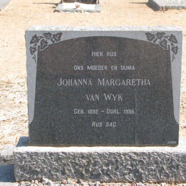 WYK Johanna Margaretha, van 1892-1956