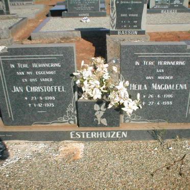 ESTERHUIZEN Jan Christoffel 1908-1975 &amp; Heila Magdalena 1906-1988