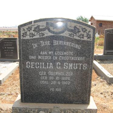 SMUTS Cecilia G. nee OBERHOLZER 1886-1962