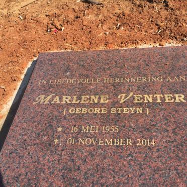 VENTER Marlene nee STEYN 1955-2014