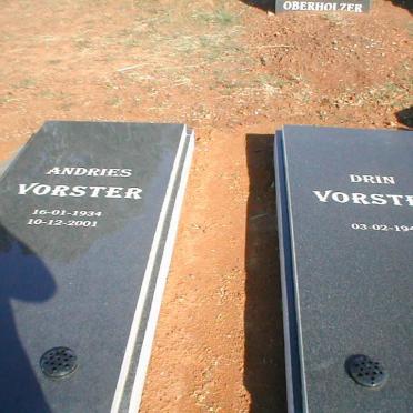 VORSTER Andries 1934-2001 &amp; Drin 1946 -