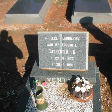 VENTER Catherina H. 1923-1991