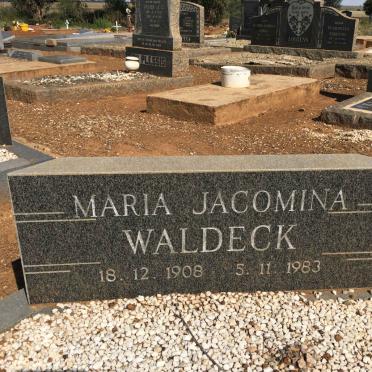 WALDECK Maria Jacomina 1908-1983