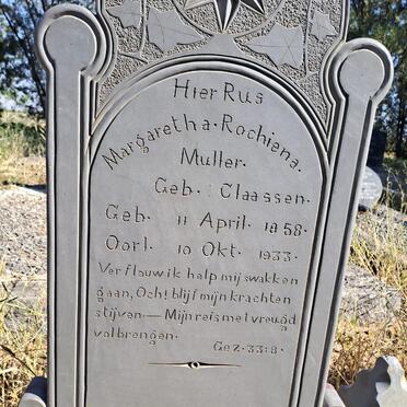 MULLER Margaretha Rochiena nee CLAASSEN 1858-1933