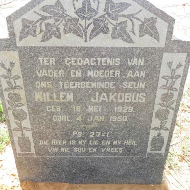 PLESSIS Willem Jakobus, du 1929-1950 
