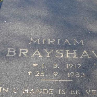 BRAYSHAW Miriam 1912-1983