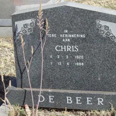 BEER Chris, de 1920-1988