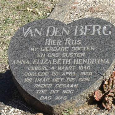 BERG Anna Elizabeth Hendrina, van den 1940-1960
