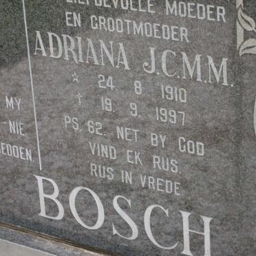 BOSCH Adriana J.C.M.M. 1910-1997