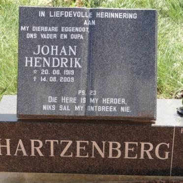 HARTZENBERG Johan Hendrik 1919-2009