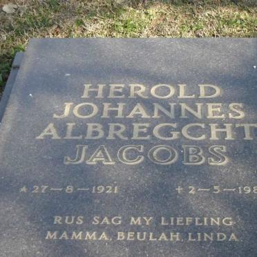 JACOBS Herold Johannes Albregcht 1921-1985