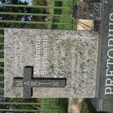 PRETORIUS Marthinus Stephanus 1977-2002