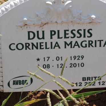 PLESSIS Cornelia Magrita, du 1929-2010