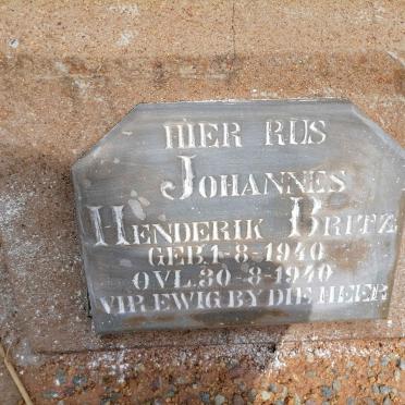 BRITZ Johannes Henderik 1940-1940