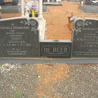 BEER Dawid Johannes, de 1914-2000 &amp; Magdalena Dorothea Catharina 1914-1998