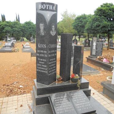BOTHA J.C. 1935-2014 &amp; Corrie 1938-2021
